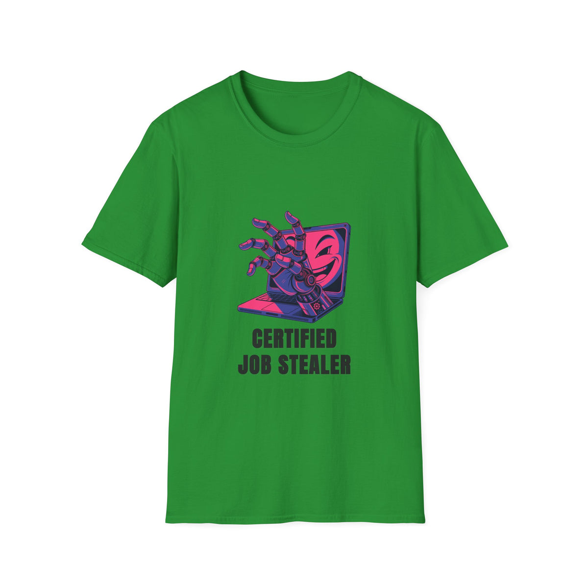 Certified Job Stealer T-Shirt — Retro Cyber Hand Graphic Tee - Trending Now - August 2026