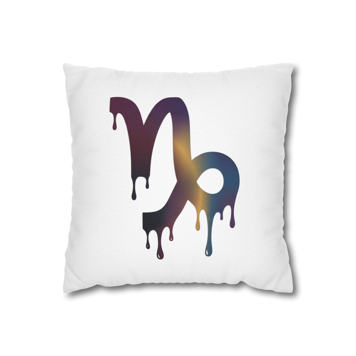 Capricorn Drip Zodiac Pillowcase — Decorative Astrology Accent