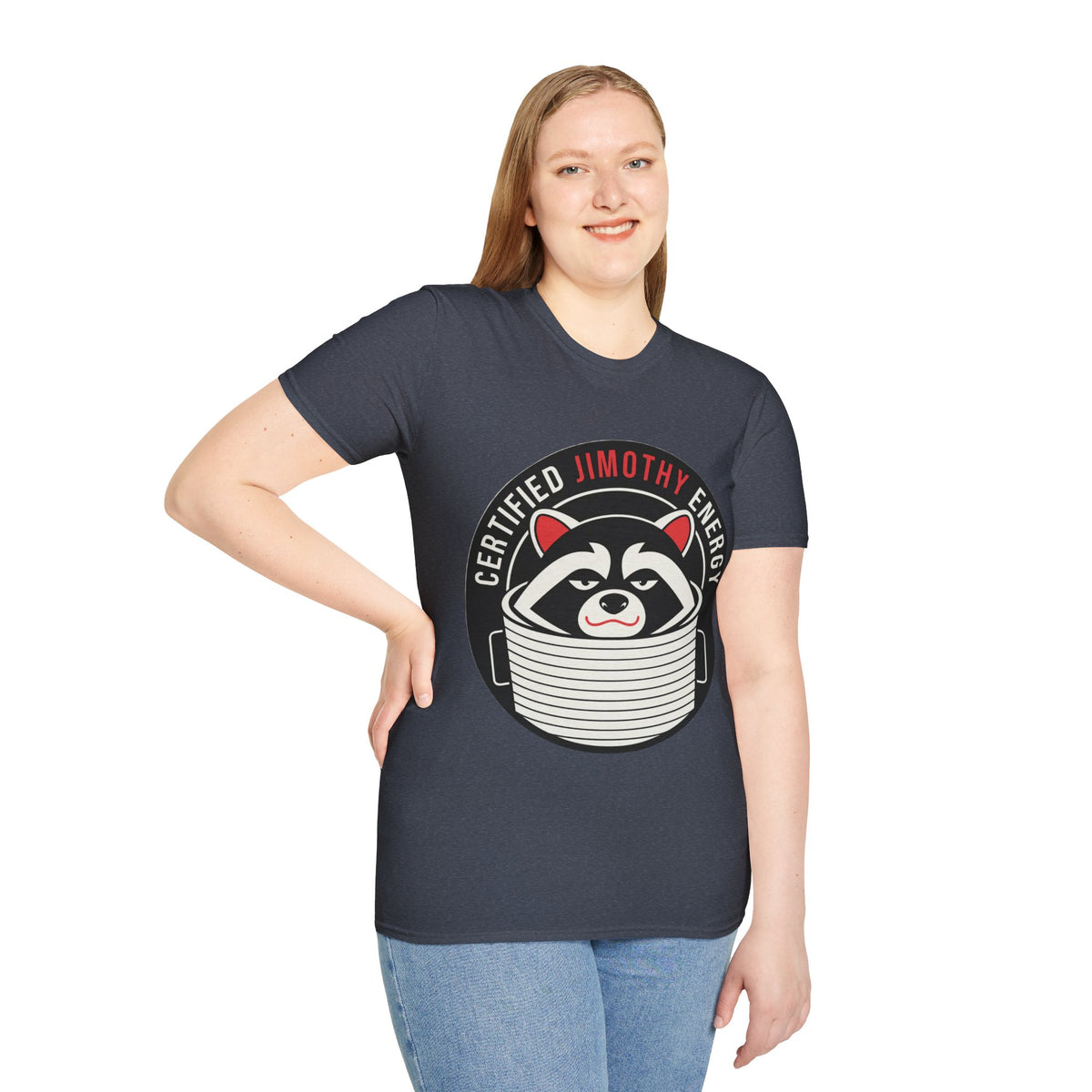 Jimothy Energy T-Shirt — Certified Raccoon Graphic Tee - Trending Now - August 2026