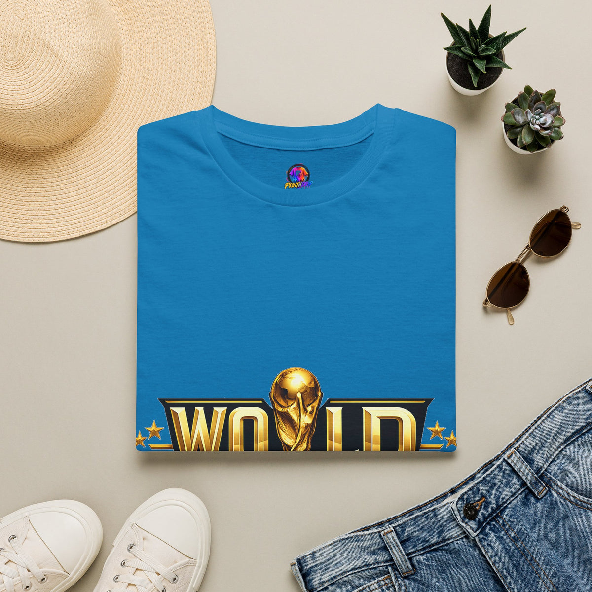 World Champions T-Shirt — Gold Trophy Sports Tee