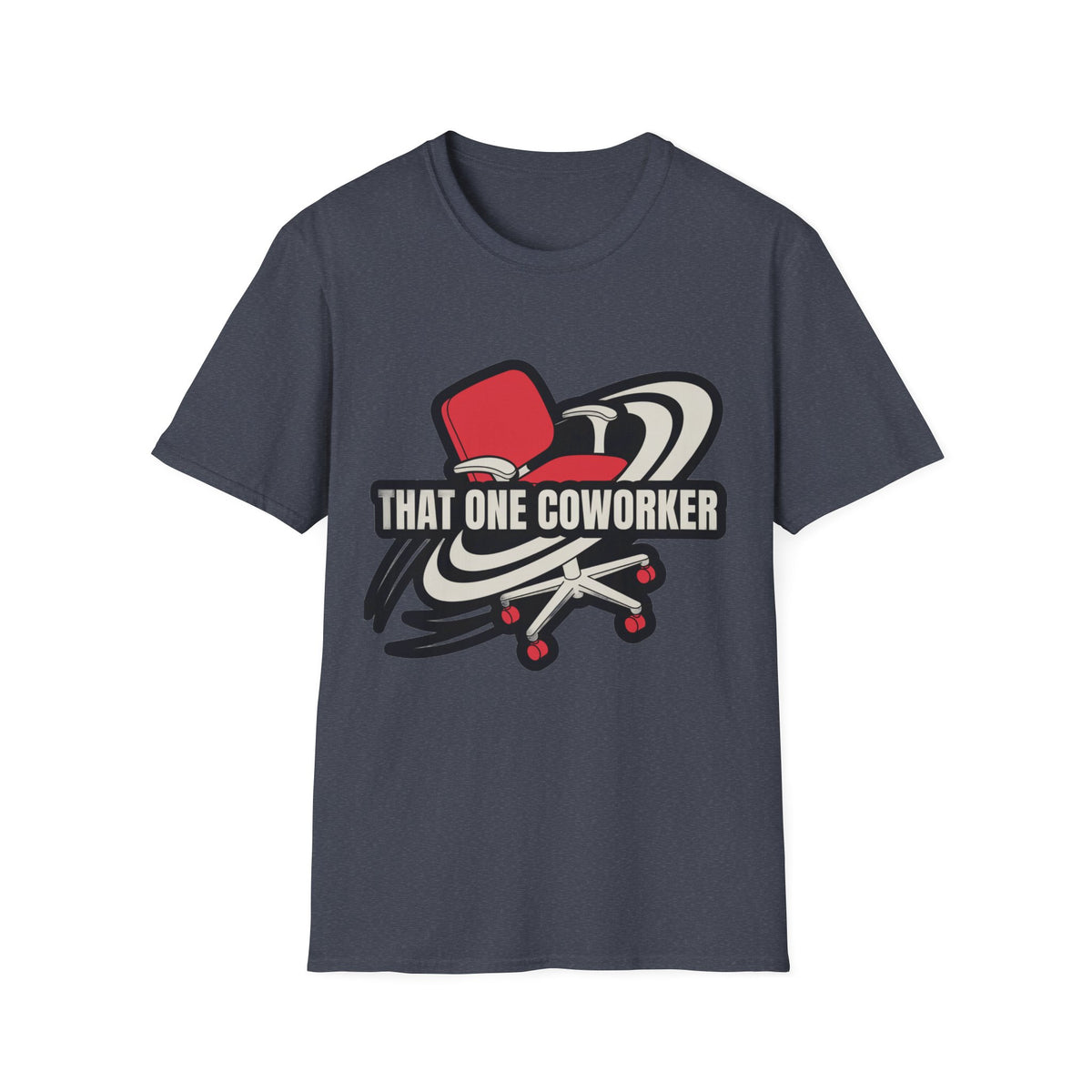 "That One Coworker" Graphic T-Shirt – Funny Office Chair Skateboard Tee - Trending Now - August 2026