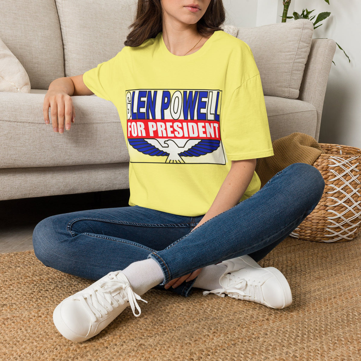 T-Shirt — Glen Powell For President Graphic Tee - Trending Now - August 2026