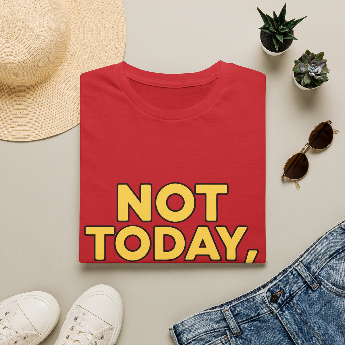 Not Today I'm Napping Sleeping Cat T-Shirt - Funny Lazy Animal Graphic Tee - Trending Now - September 2026