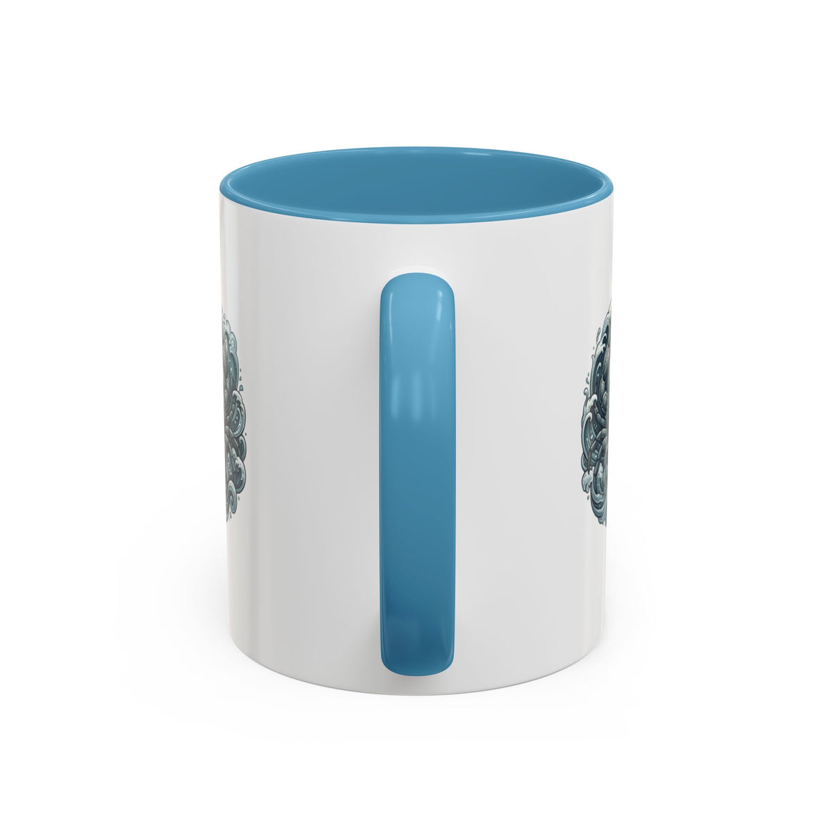 Cancer Zodiac Crab Ocean Crest Accent Coffee Mug