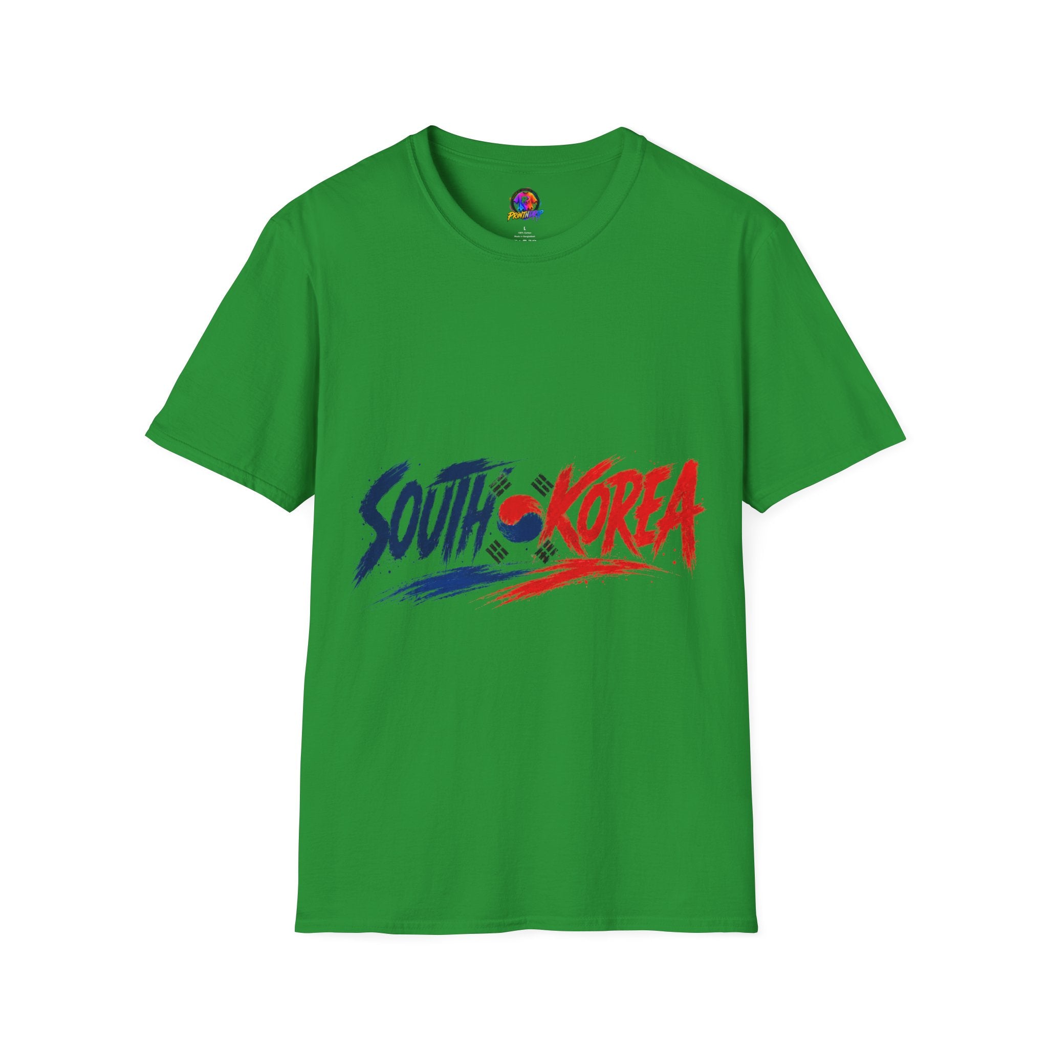 South Korea Flag Brushstroke T-Shirt — Patriotic Korean Travel Tee