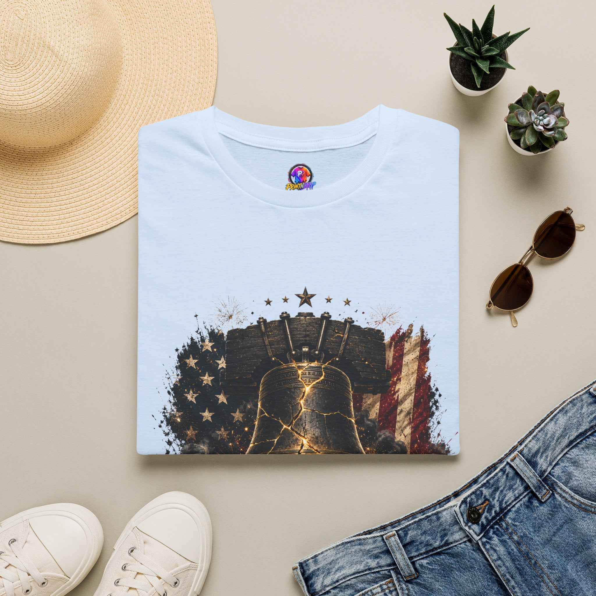 Liberty Has Scars T-Shirt — Vintage Liberty Bell Patriotic Tee