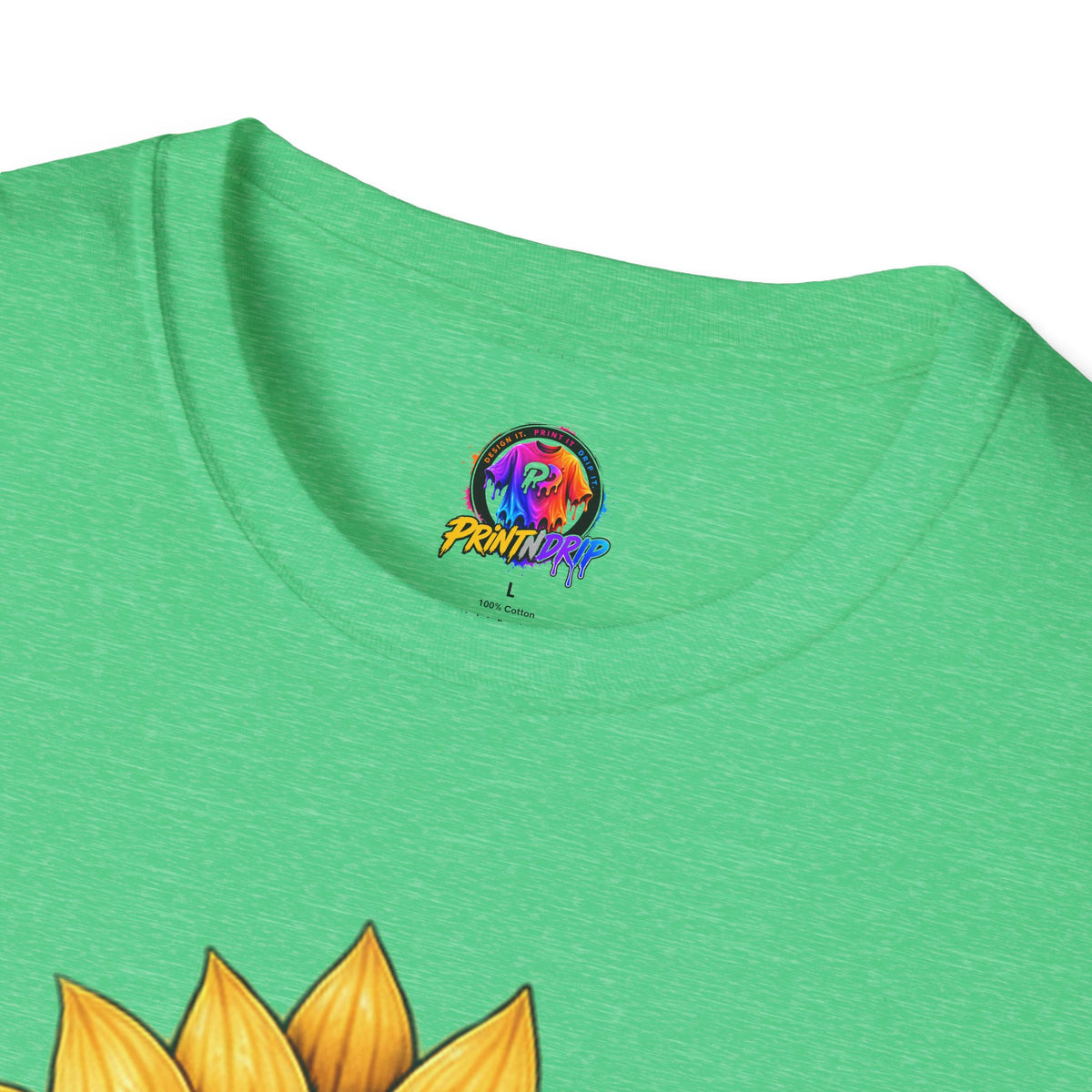 Childhood Cancer Awareness T-Shirt — "Hope Changes Lives" Sunflower Ribbon