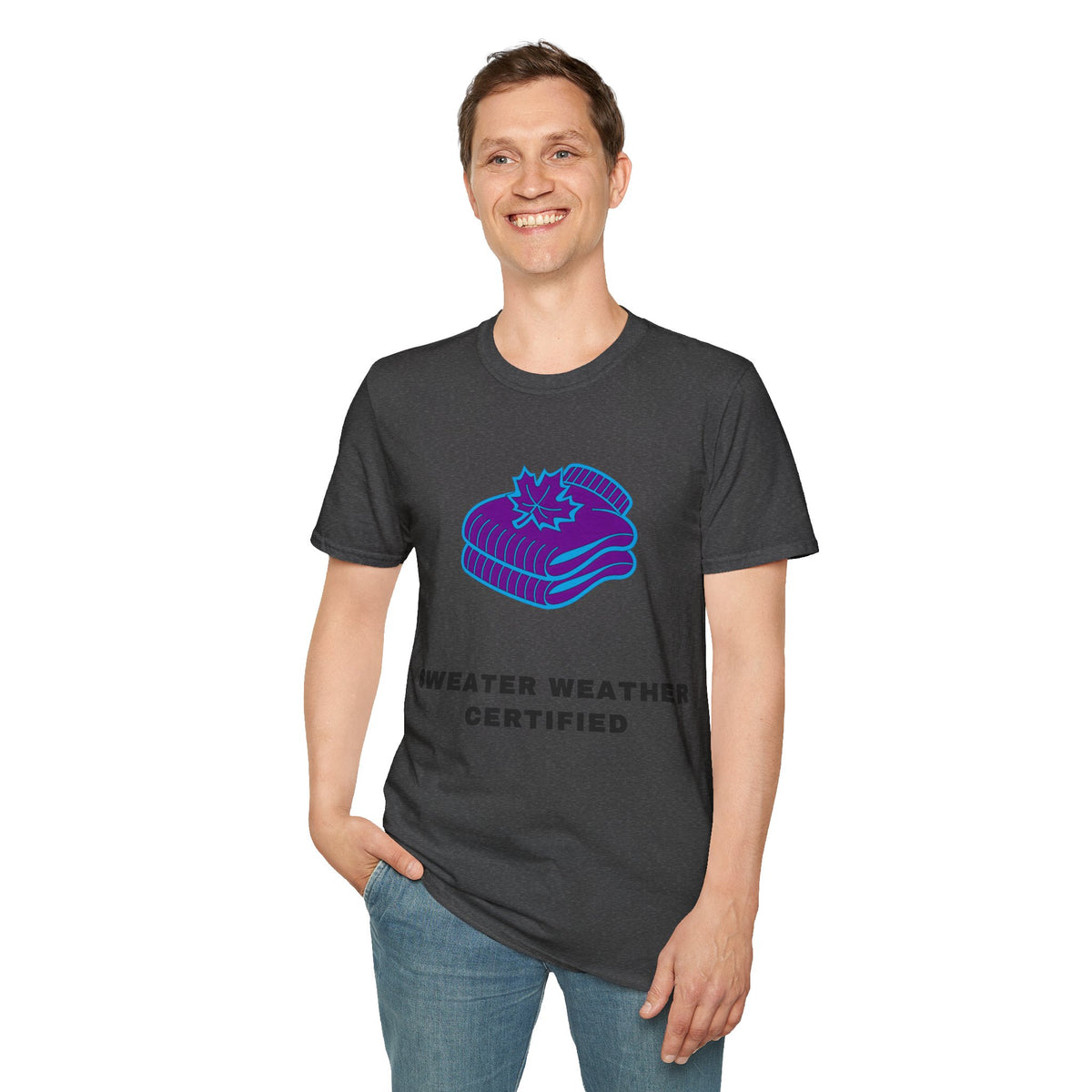 Sweater Weather T-Shirt — "Sweater Weather Certified" Cozy Fall Graphic Tee - Trending Now - September 2026