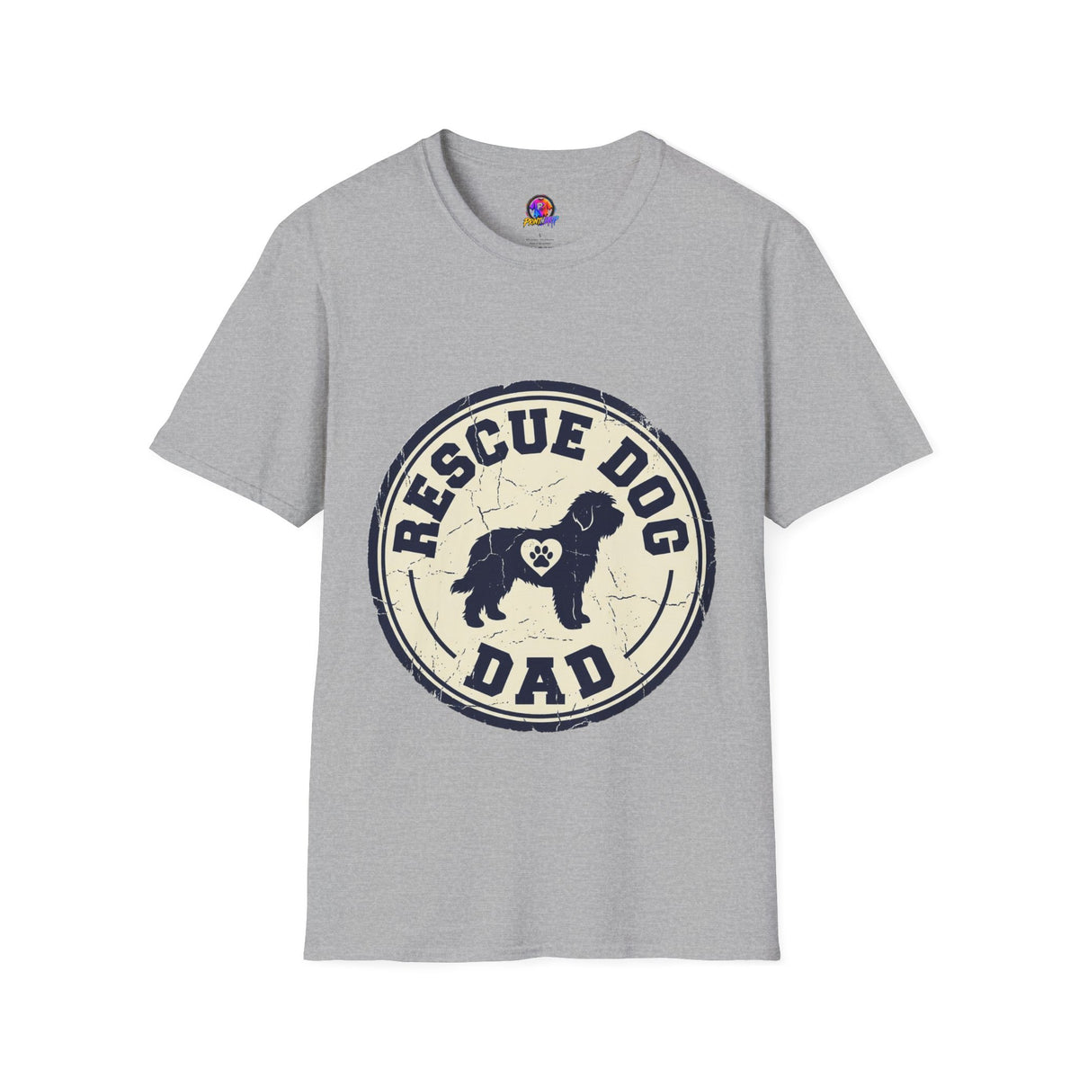 Rescue Dog Dad T-Shirt – Vintage Shelter Pup Support Tee