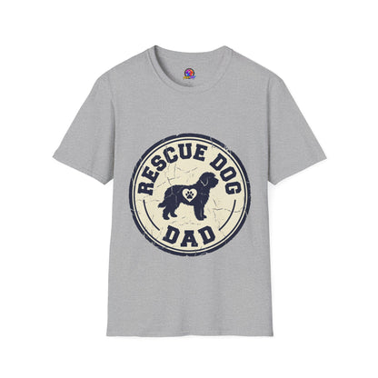 Rescue Dog Dad T-Shirt – Vintage Shelter Pup Support Tee
