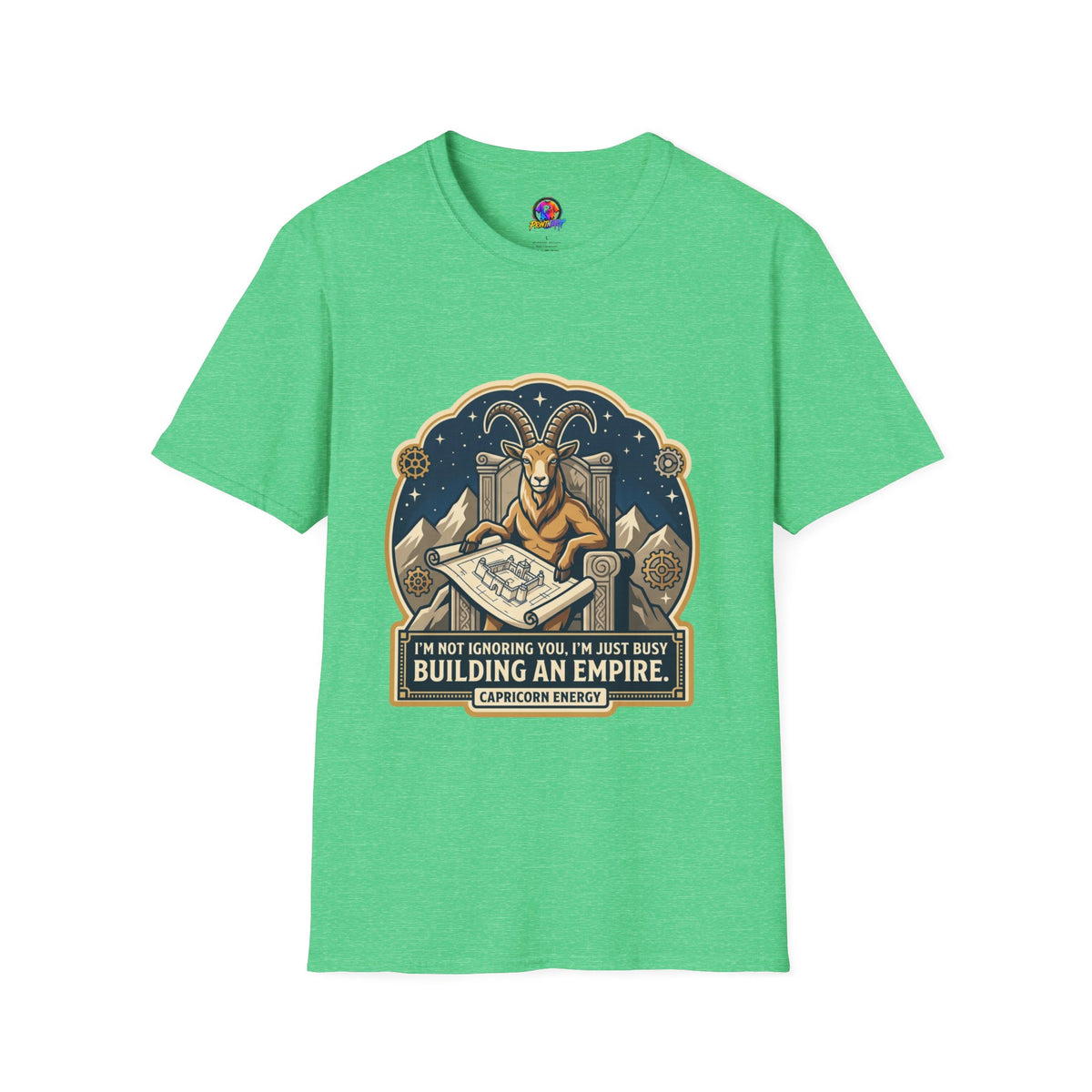 Capricorn Zodiac T-Shirt — "Building an Empire" Goat Horoscope Tee