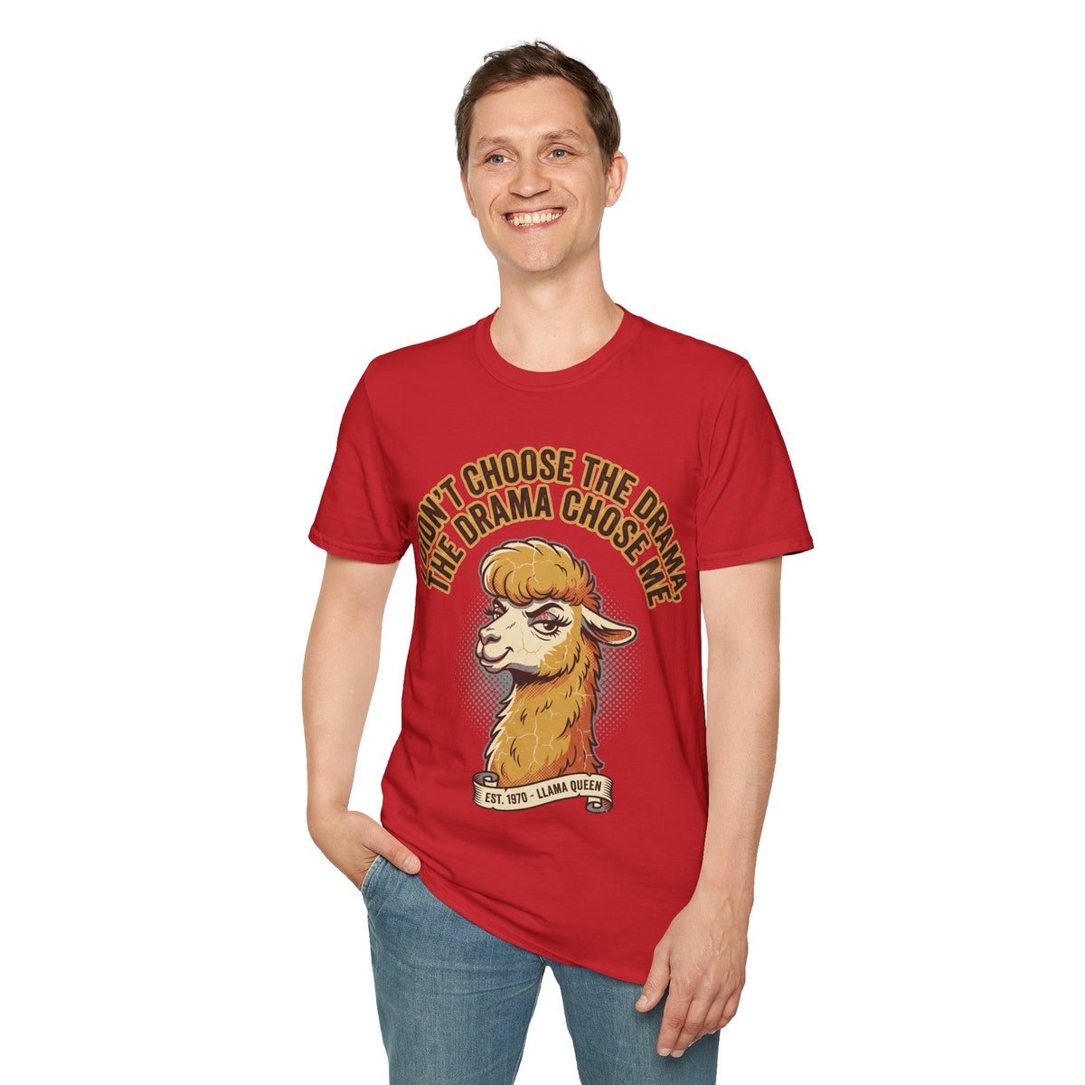 Sheep Graphic T‑Shirt — "I Don't Choose the Drama, the Drama Chooses Me" - Trending Now - September 2026