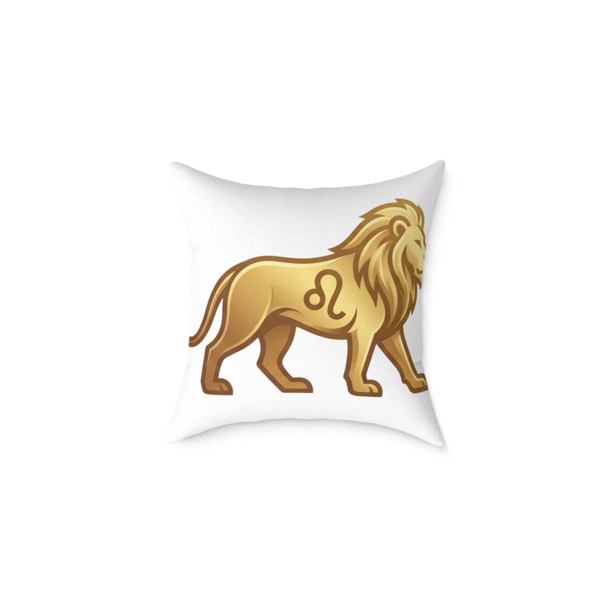 Lion Leo Zodiac Astrological  Square Poly Canvas Pillow