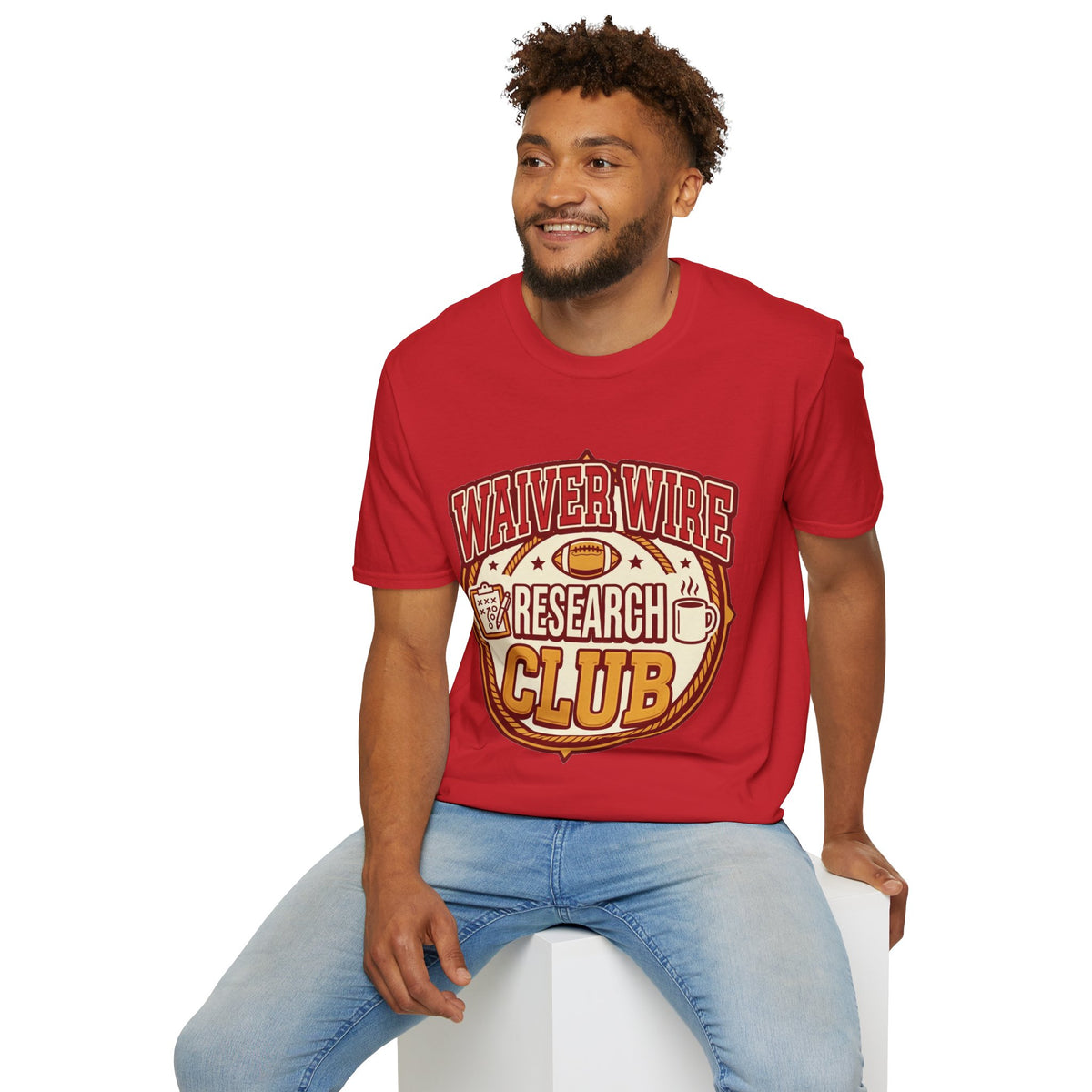 Waiver Wire Research Club Football T-Shirt — Fantasy Football Fan Tee - Trending Now - August 2026