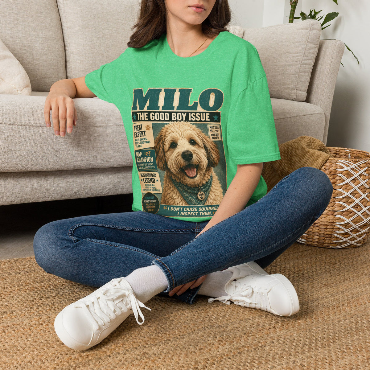 Milo 'The Good Boy Issue' Dog Magazine T-Shirt