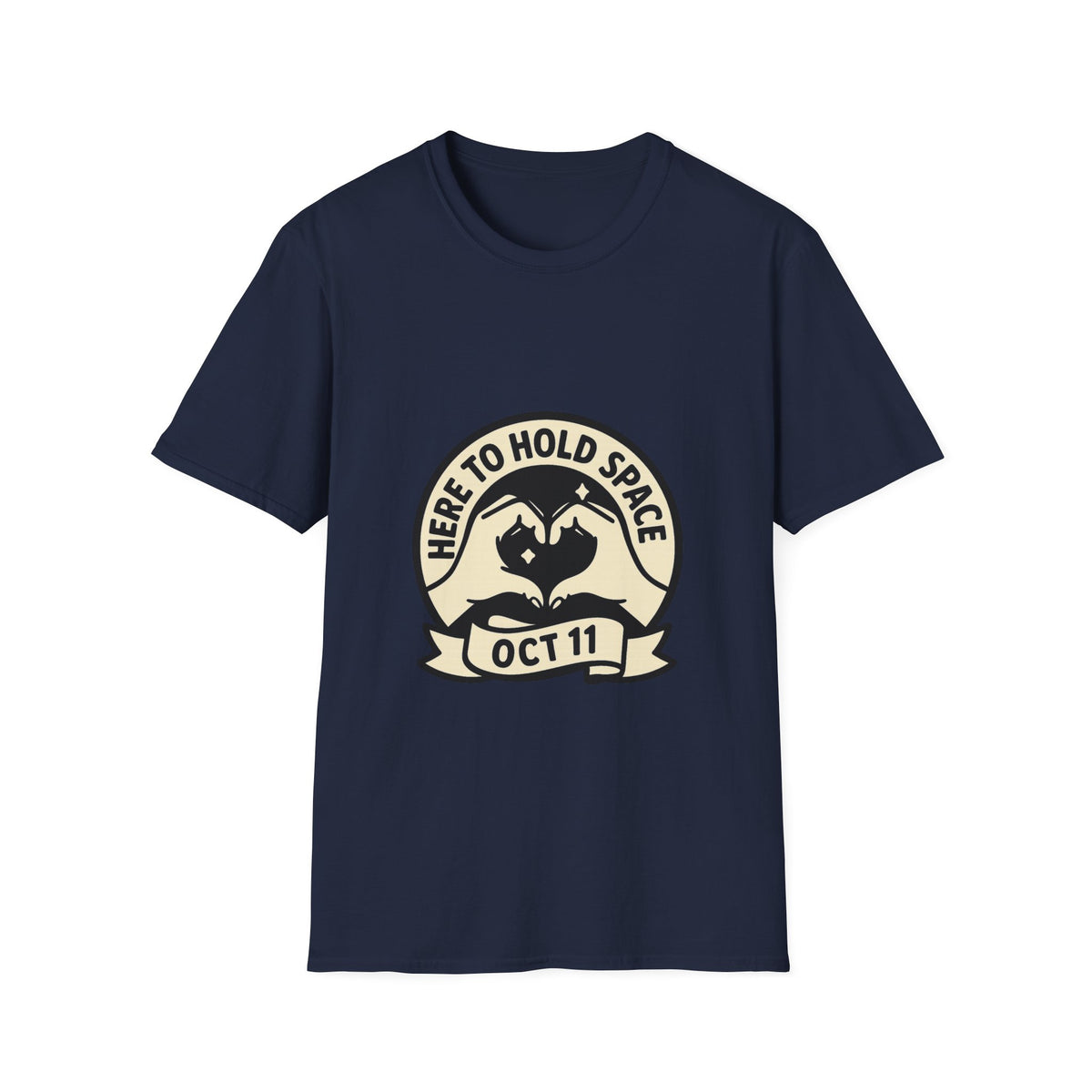 Sea Turtle Rescue Badge T-Shirt — "Here to Hold Space" Oct 11 - Trending Now - October 2026