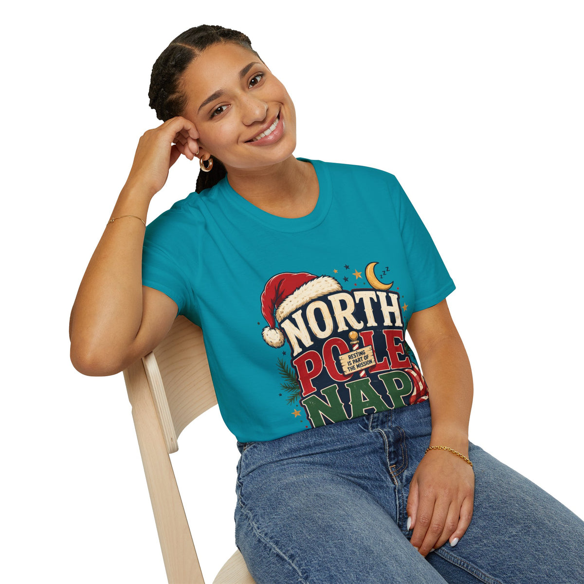 North Pole Nap Team T-Shirt — Funny Christmas Sleepy Holiday Tee