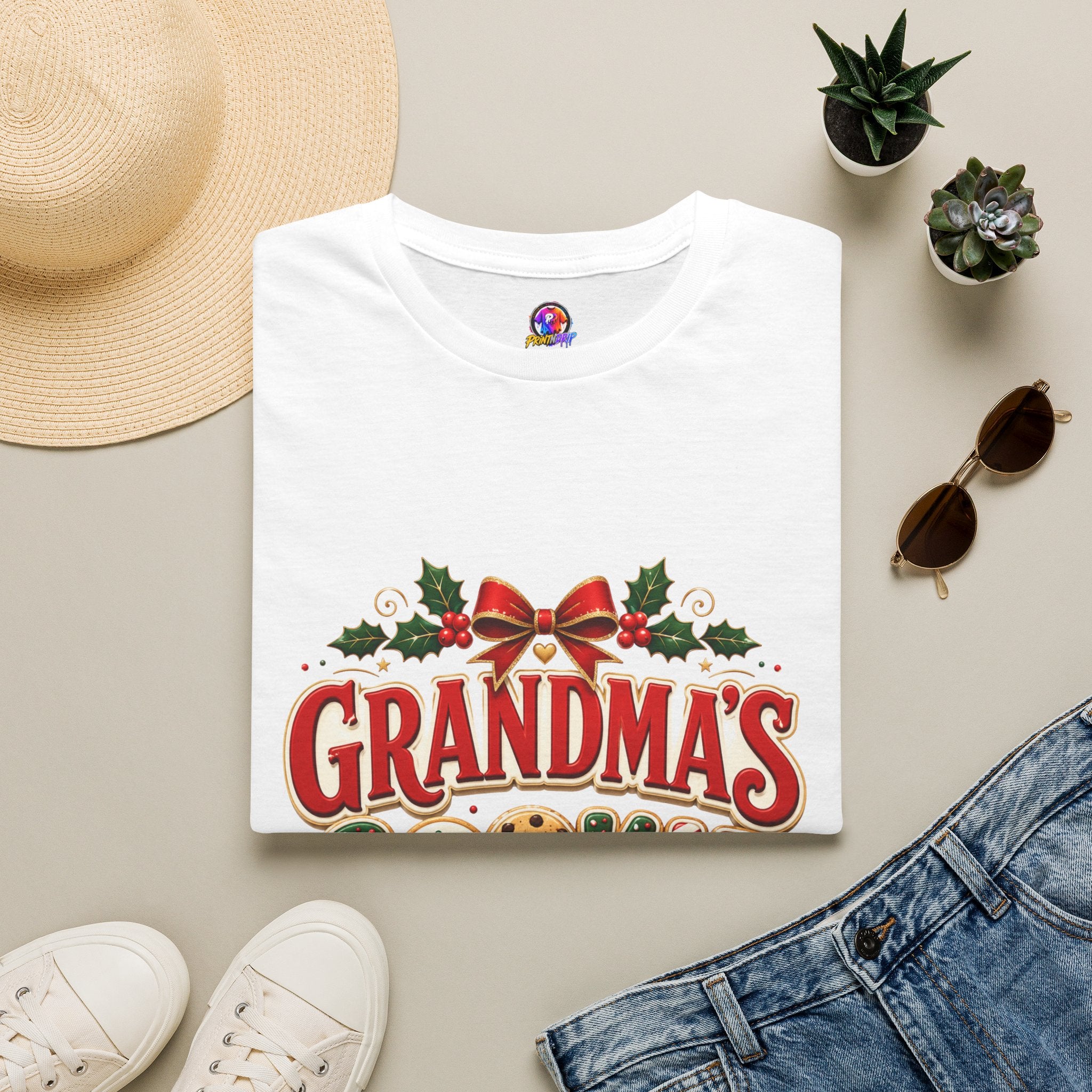 Grandma's Cookie Crew T-Shirt — Festive Christmas Baking Tee