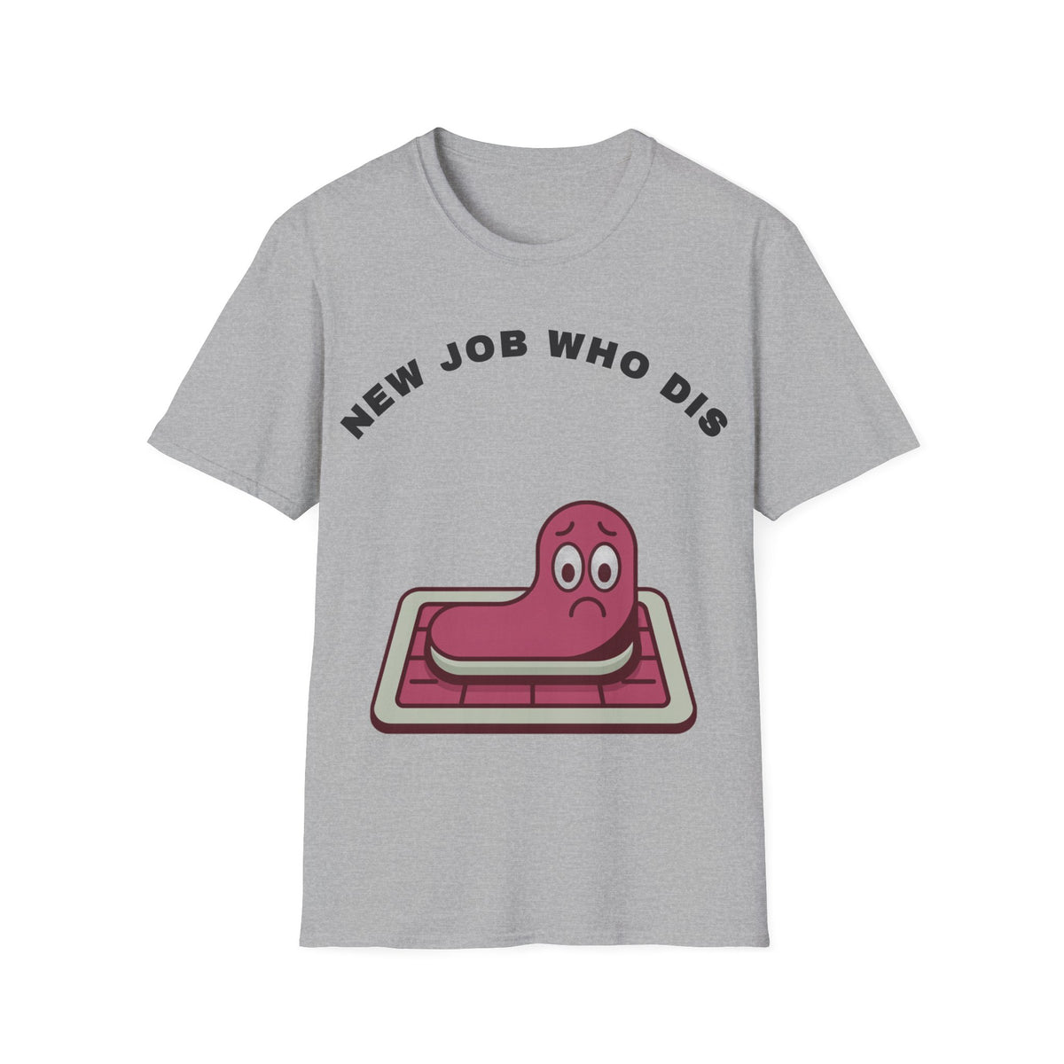 T-Shirt — "New Job Who Dis" Funny Office Cake Graphic Tee - Trending Now - September 2026