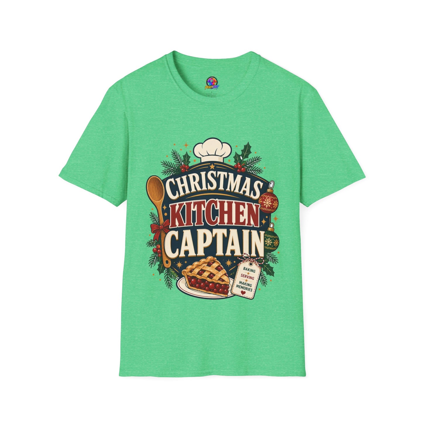 Christmas Kitchen Captain T-Shirt — Festive Holiday Cooking Tee