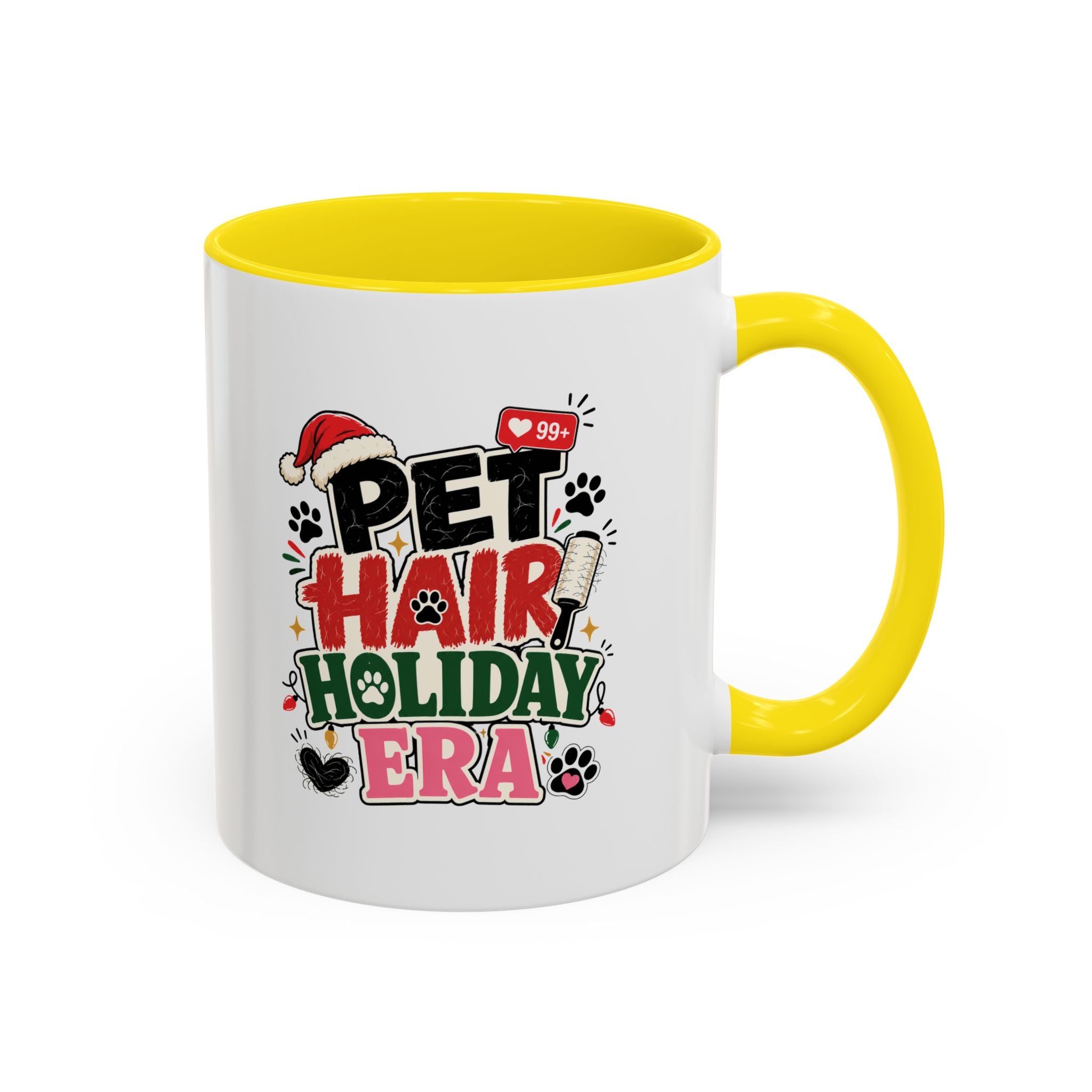 Modern Day Christmas Pet Hair Holiday Era Coffee Mug