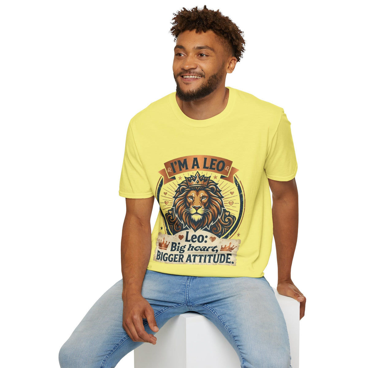 Leo Zodiac T-Shirt — "I’m a Leo: Big Heart, Bigger Attitude"