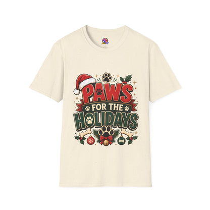 Paws for the Holidays T-Shirt — Festive Christmas Pet Lover Tee