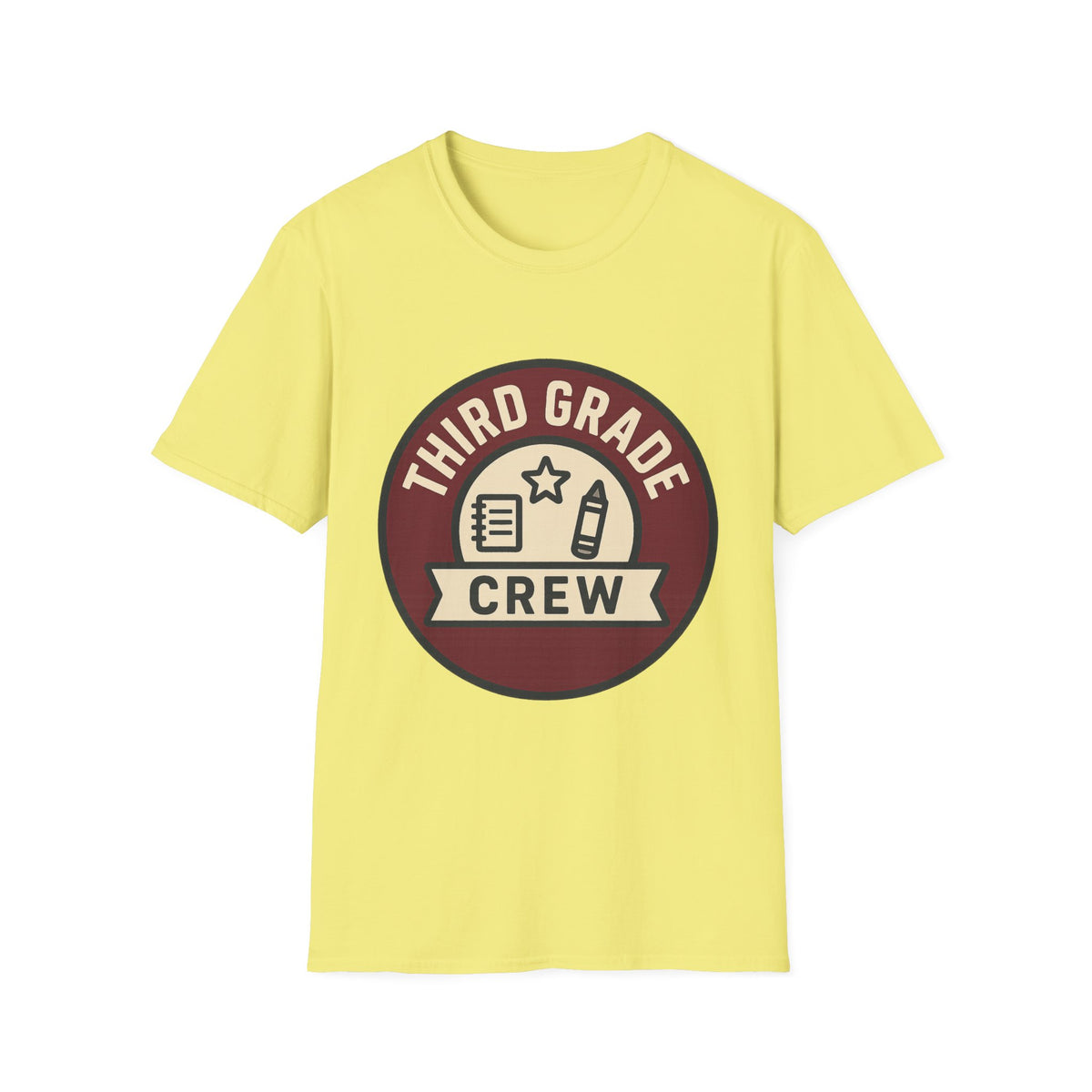 Third Grade Crew T-Shirt — Retro School Teacher & Student Tee - Trending Now - August 2026