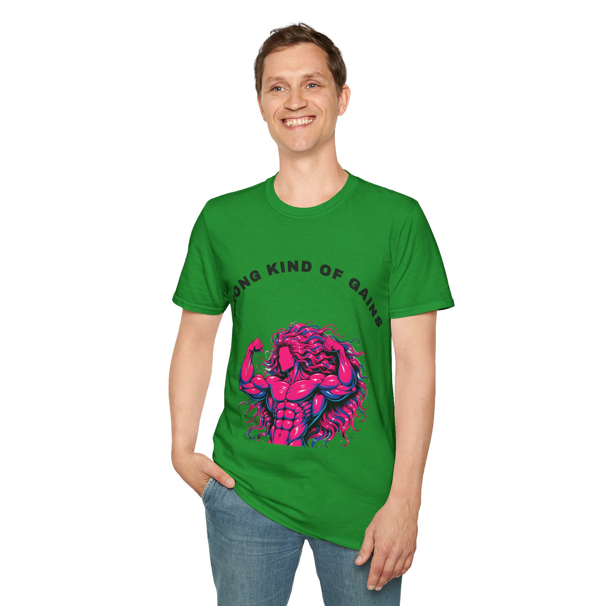 T-Shirt — "Wrong Kind of Gains" Muscle Monster Graphic Tee - Trending Now - September 2026