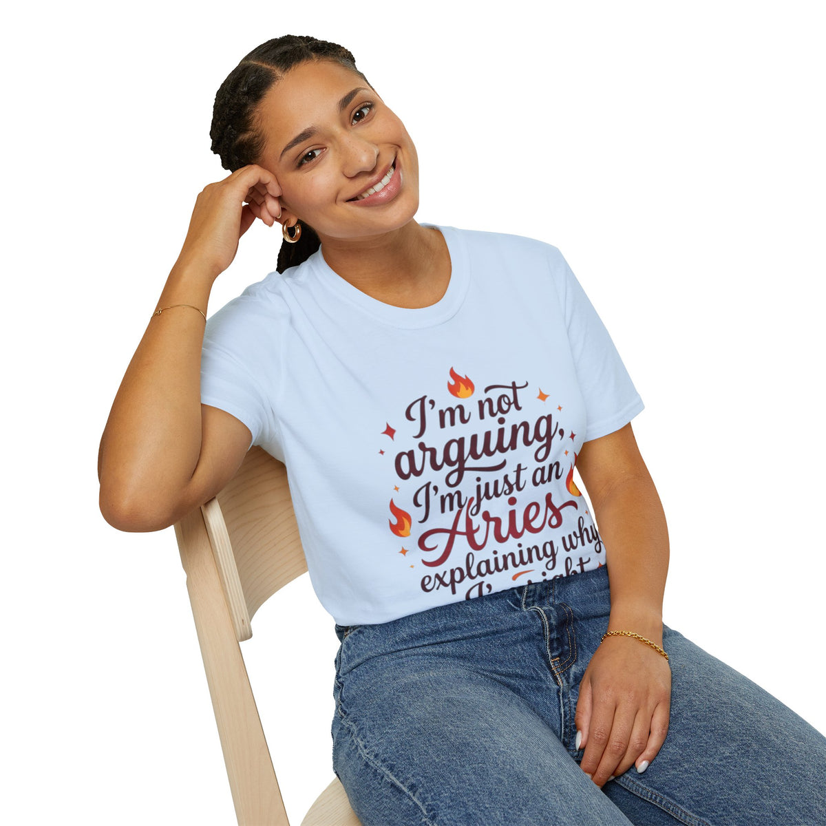 Aries Zodiac Tee — “I’m Not Arguing, I’m Just an Aries Explaining Why I’m Right”