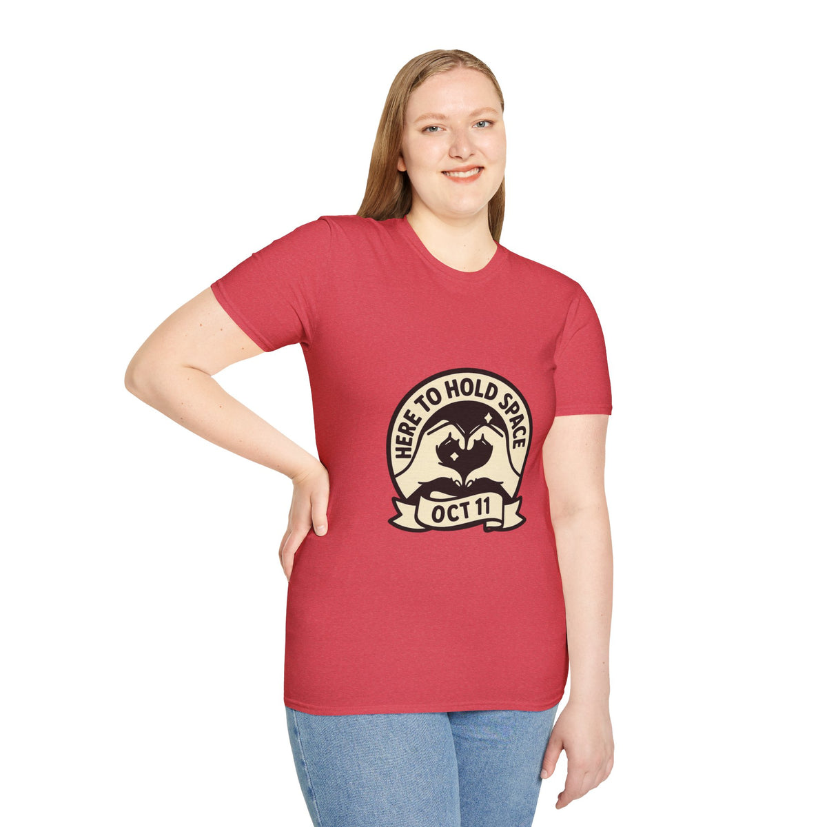 Sea Turtle Rescue Badge T-Shirt — "Here to Hold Space" Oct 11 - Trending Now - October 2026