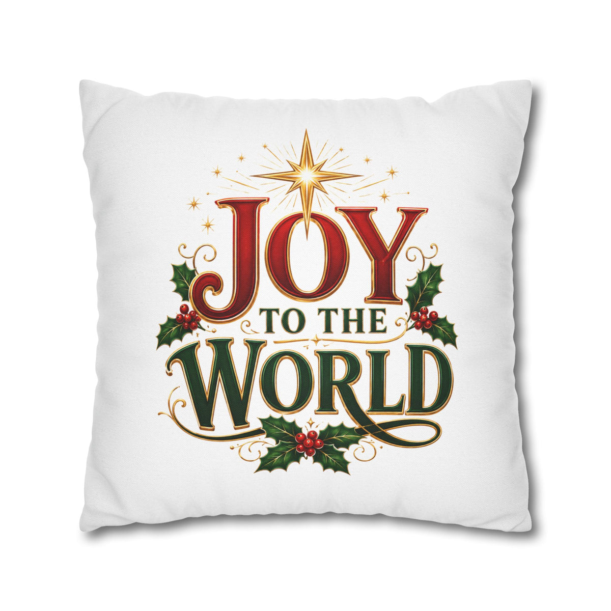 Christmas Pillowcase Joy to the World Christmas Pillowcase