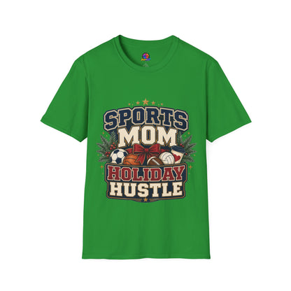 Sports Mom T‑Shirt — "Holiday Hustle" Athletic Mom Tee