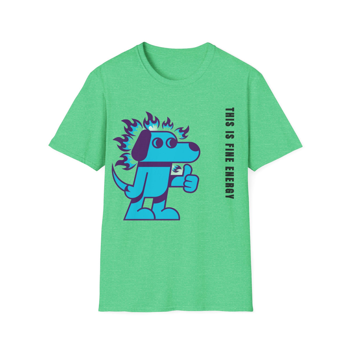 Flaming Blue Dachshund T-Shirt — Cute Cartoon Dog Graphic Tee - Trending Now - September 2026