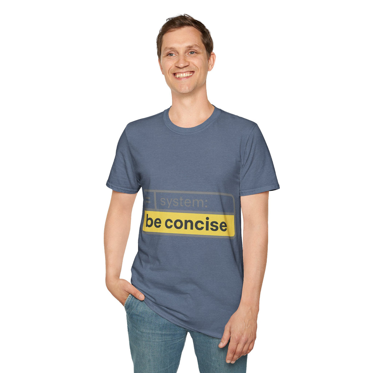Be Concise UI System Message T-Shirt, Funny AI Tech Developer Prompt Tee - Trending Now - September 2026