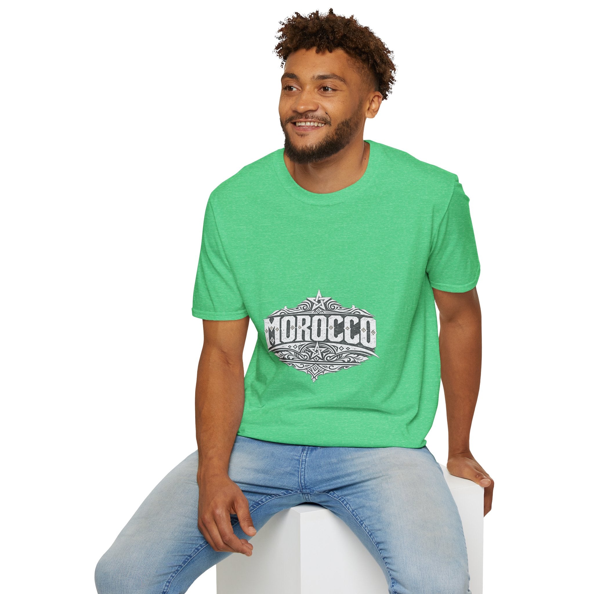 Morocco Vintage Graphic T-Shirt — Travel Tee with Ornamental Crest
