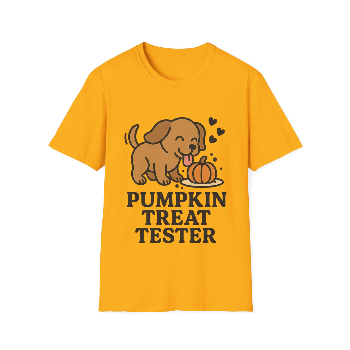 Pumpkin Treat Tester Cute Dog Graphic Tee, Funny Autumn Season Puppy T-Shirt - Trending Now - September 2026
