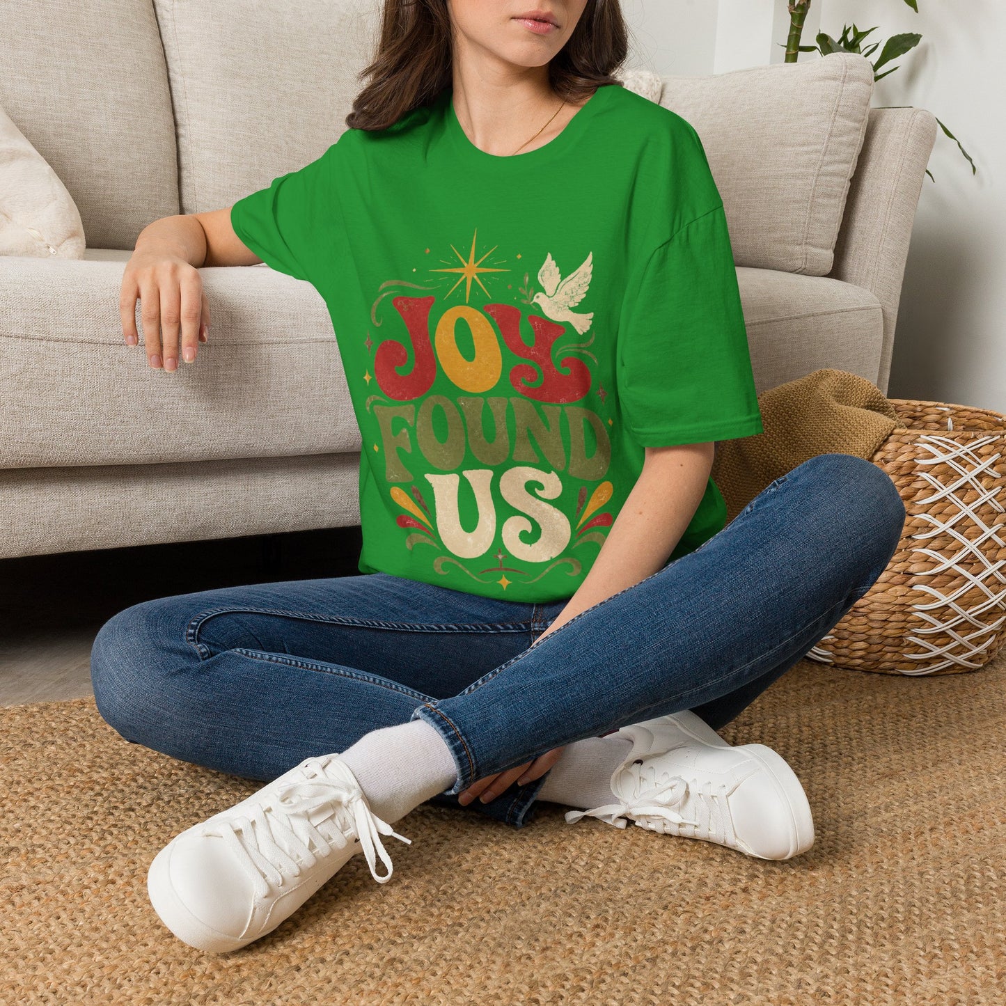 Joy Found Us T‑Shirt — Retro Christmas Holiday Graphic Tee