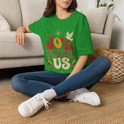 Joy Found Us T‑Shirt — Retro Christmas Holiday Graphic Tee