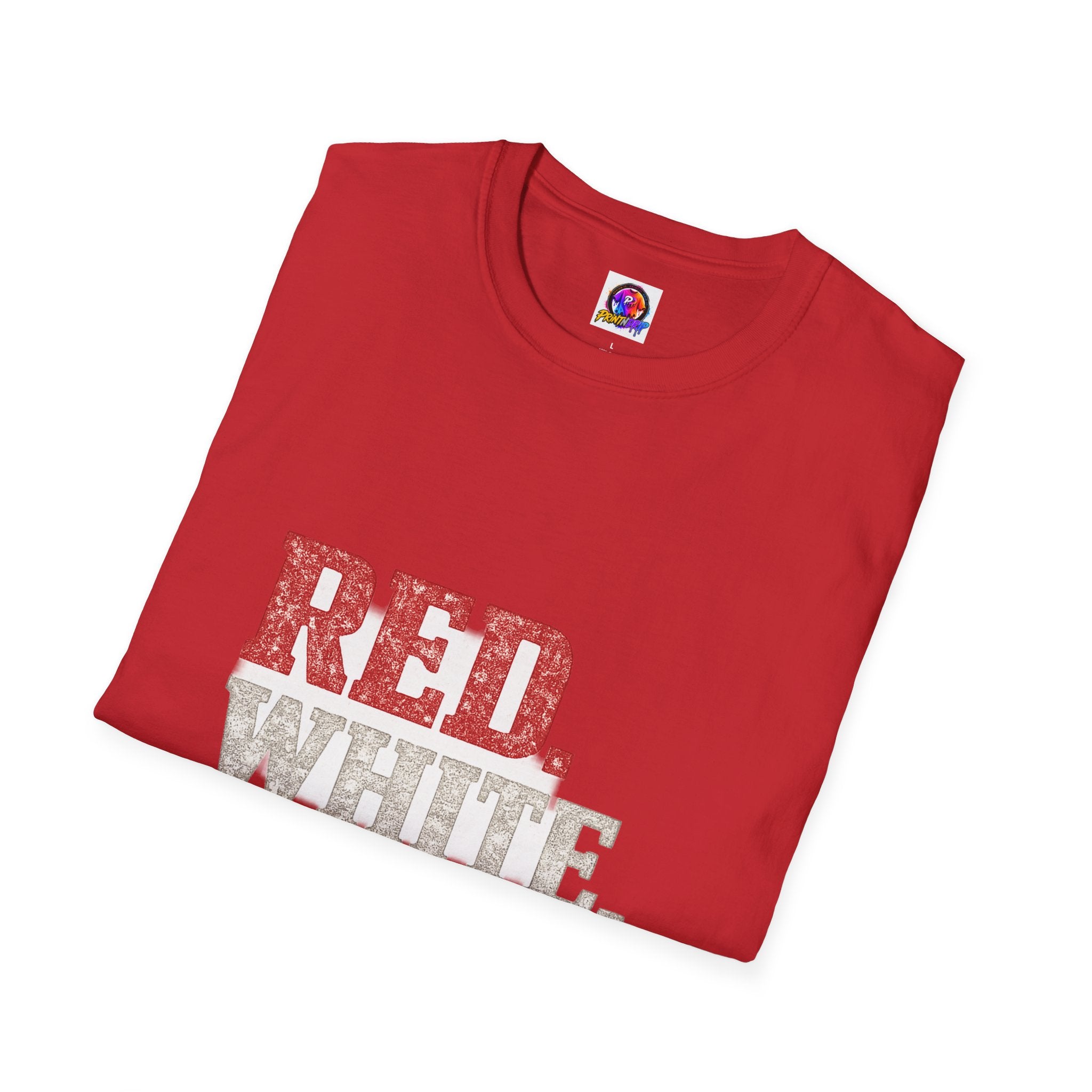 USA Patriotic 'Red. White. Go.' T-Shirt — 4th of July Independence Day Tee