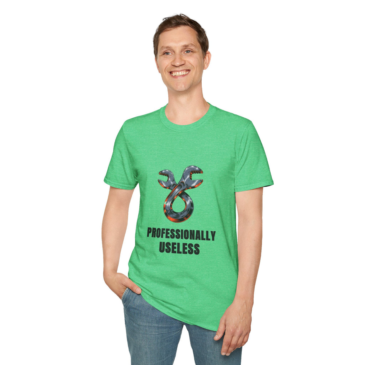 T-Shirt — 'Professionally Useless' Wrench Graphic Tee - Trending Now - August 2026