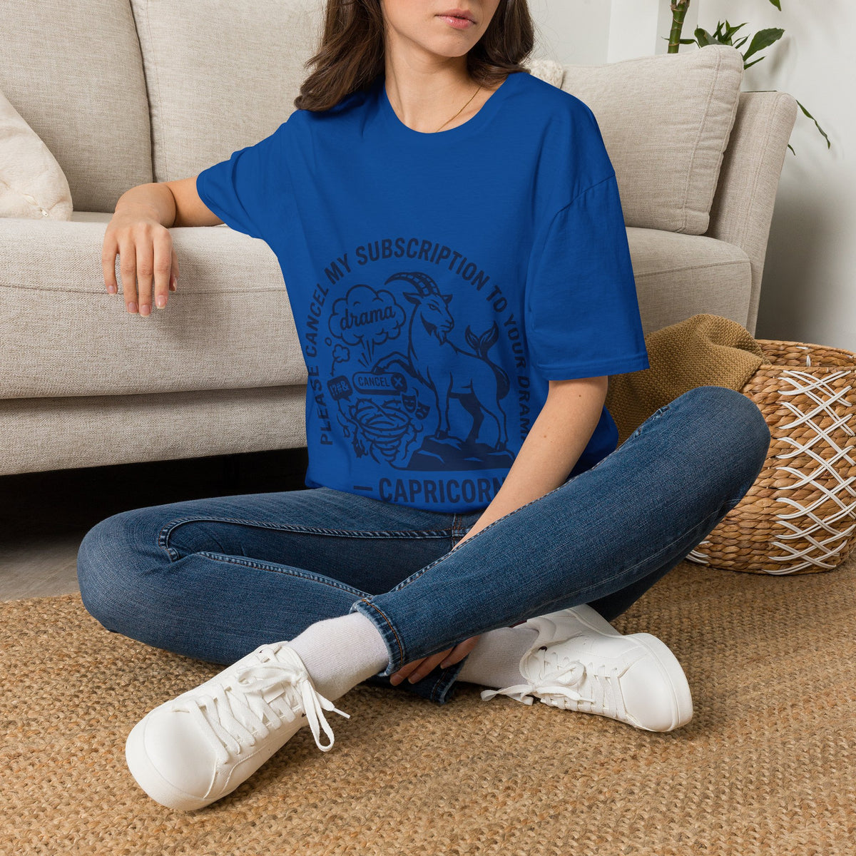 Capricorn Zodiac Tee — "Cancel My Subscription to Your Drama" Horoscope Shirt