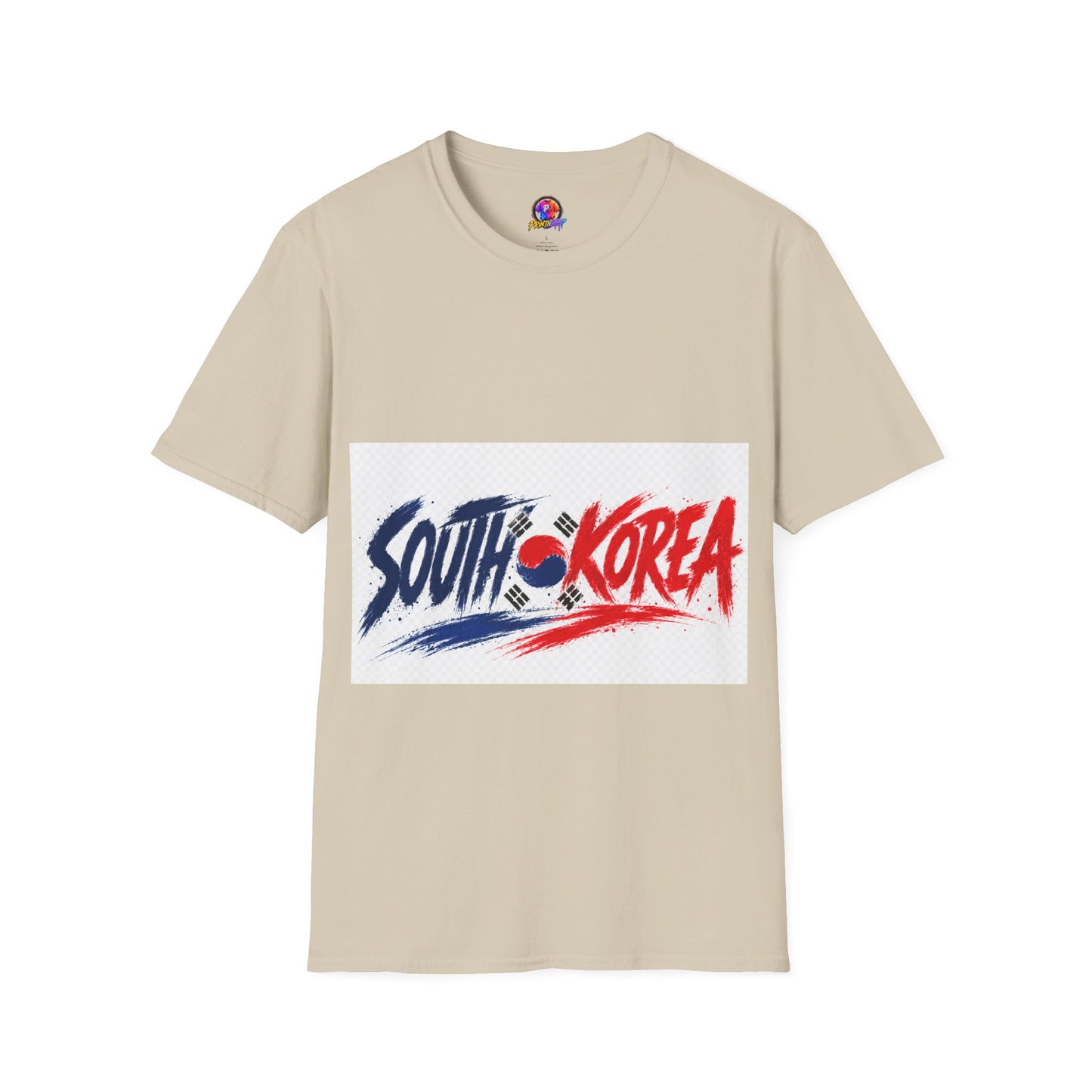 South Korea Flag Brushstroke T-Shirt — Patriotic Korean Travel Tee