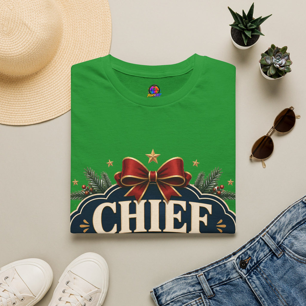 Christmas T-Shirt — "Chief Christmas Coordinator" Holiday Graphic Tee