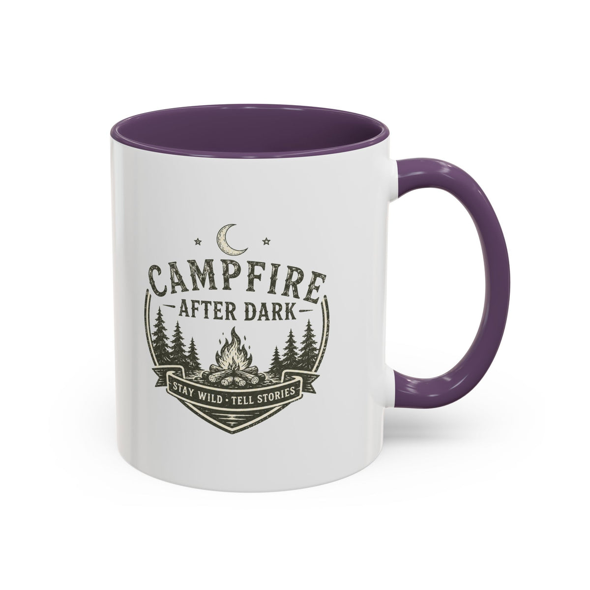 Milo Bailey Dog Dad Mom Campfire Coffee Mug – “Campfire After Dark” Rustic Camping  Accent Mug