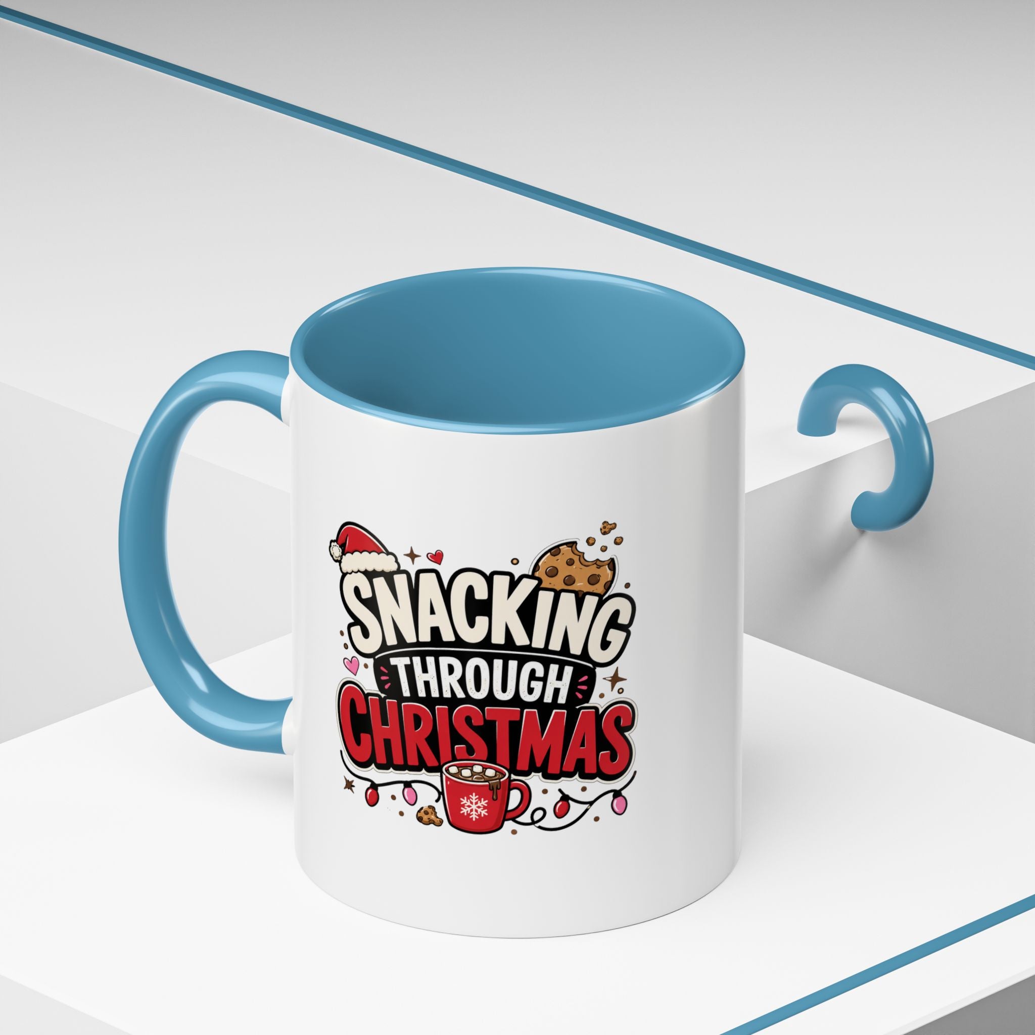 Modern Day Christmas Snacking Through Christmas Coffee Mug