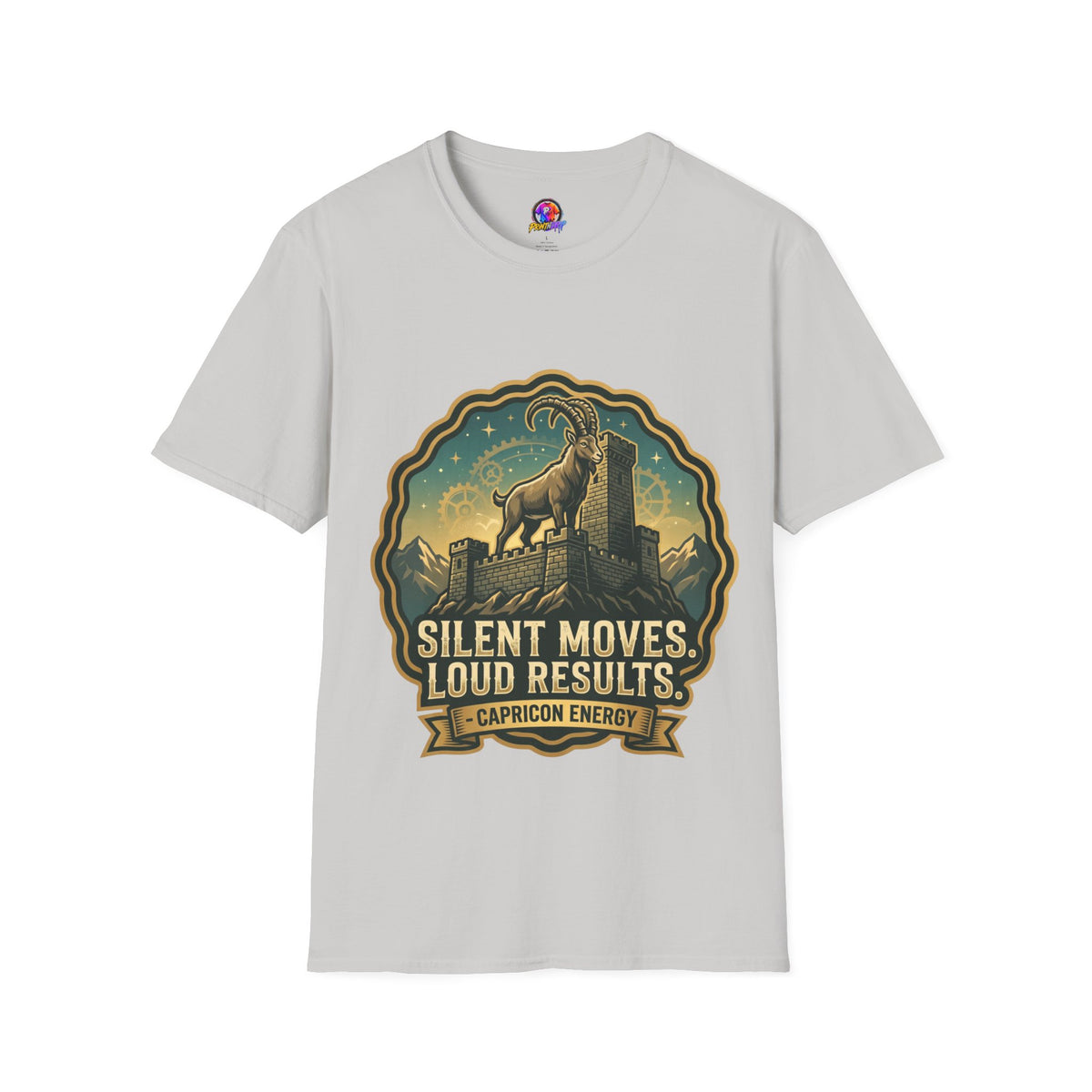 Capricorn Energy T-Shirt — "Silent Moves, Loud Results" Zodiac Tee