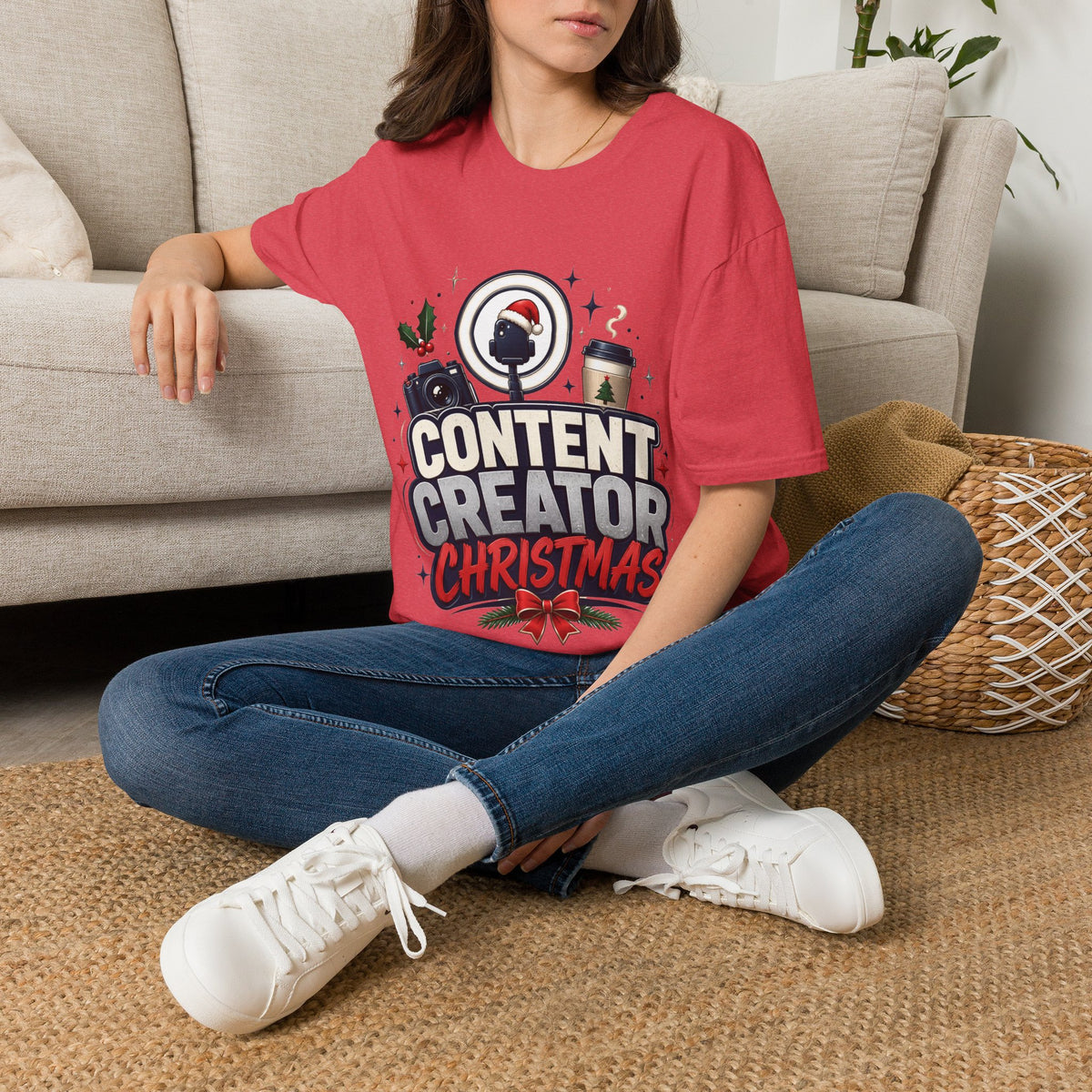 Content Creator Christmas T-Shirt