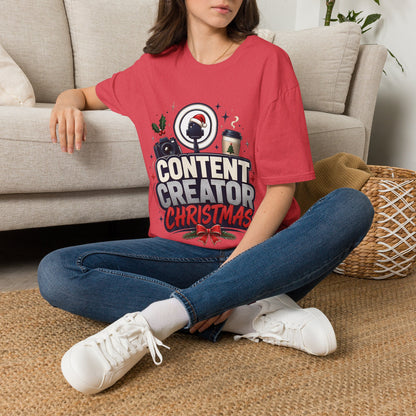Content Creator Christmas T-Shirt