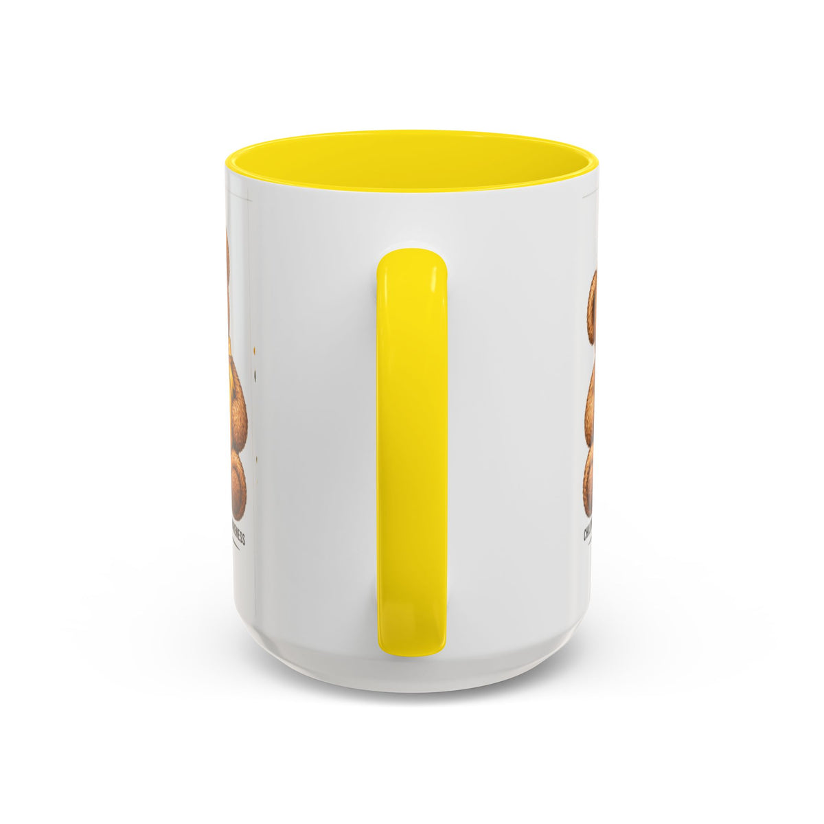 Childhood Cancer Awareness Coffee Mug — 'Stronger Brighter Kinder Braver' Teddy